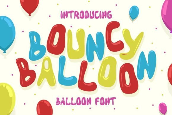 Bouncy Balloon Font Brings Playful Charm to Handmade Products