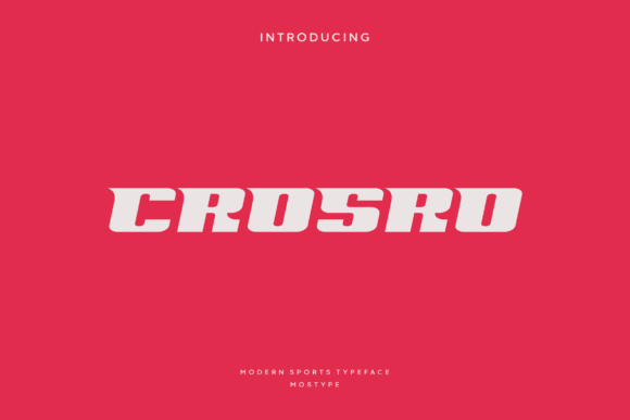 Crosro: A Sporty Display Font for Modern Web Design