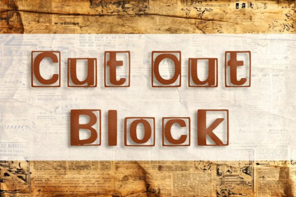 Cut out Block: A Display Font Built for Bold Brand Identity