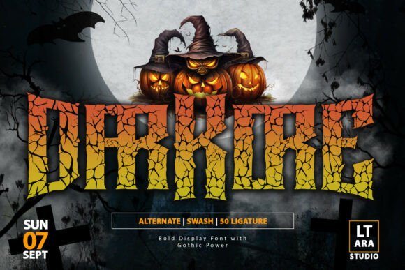 Darkore Font Review: A Gothic Display Typeface for Bold Branding