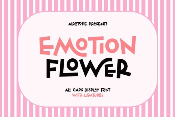 Emotionflower: A Playful Display Font That Gives Your Small Business Personality