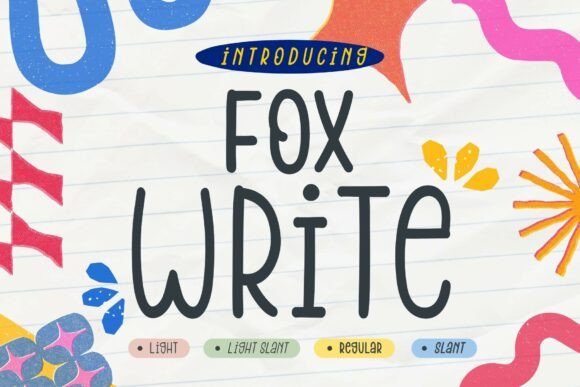Fox Write: A Playful Display Font for Small Business Branding