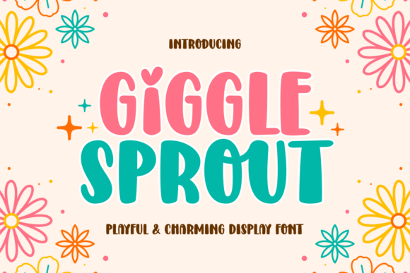 Giggle Sprout: A Playful Display Font for Editorial Design