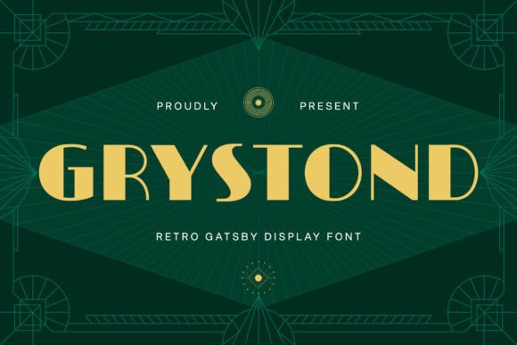 Grystond: A Retro Display Font That Brings Art Deco Luxury to Your Brand