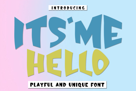 Itsme Hello: A Playful Display Font That Makes Small Brands Stand Out