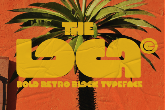 Loca Display Font: Bold Retro Typeface for Small Business Branding