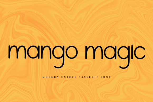 Mango Magic: A Festive Display Font for Handmade Products