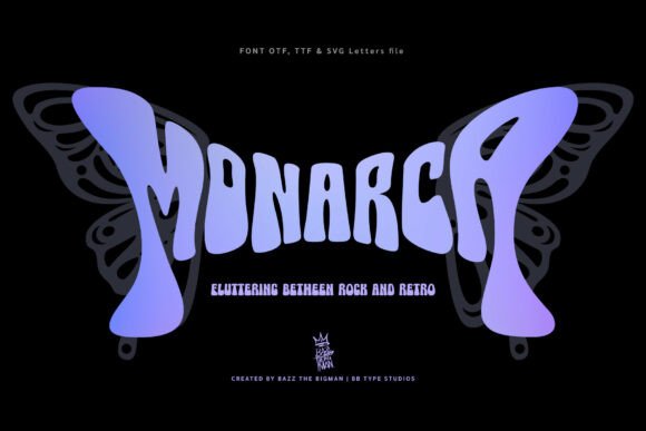 Monarca Font Review: A Groovy Display Typeface for Bold Branding