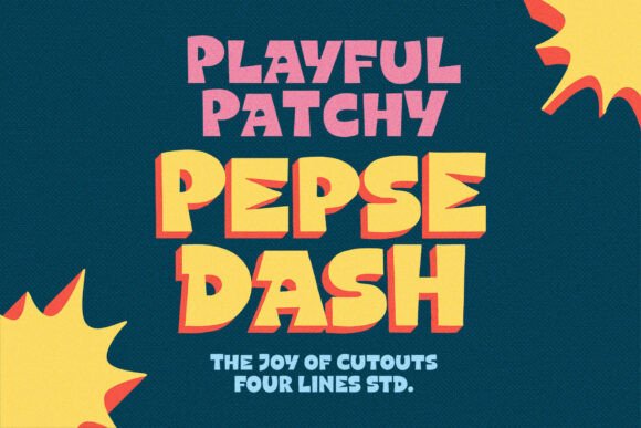Pepse Dash: A Bold Display Font That Adds Energy to Campaign Designs