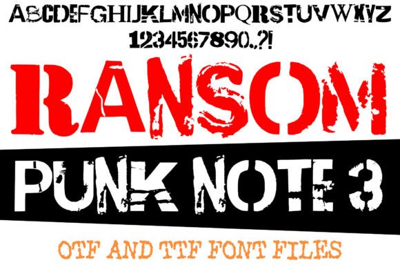 Ransom Punk Note 3: A Display Font for Bold Editorial Storytelling