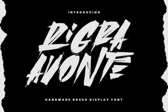 Rigra Avonte: A Bold Handmade Brush Font for Creative Sellers