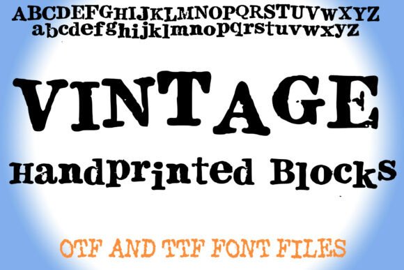 Vintage Handprinted Blocks for Modern Web Design