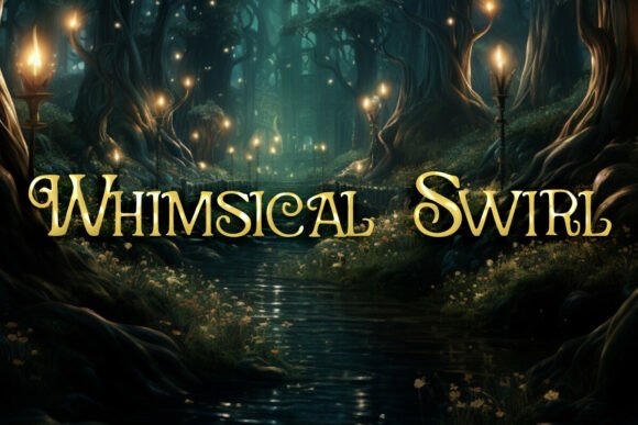 Whimsical Swirl: A Playful Serif Display Font for Editorial Storytelling