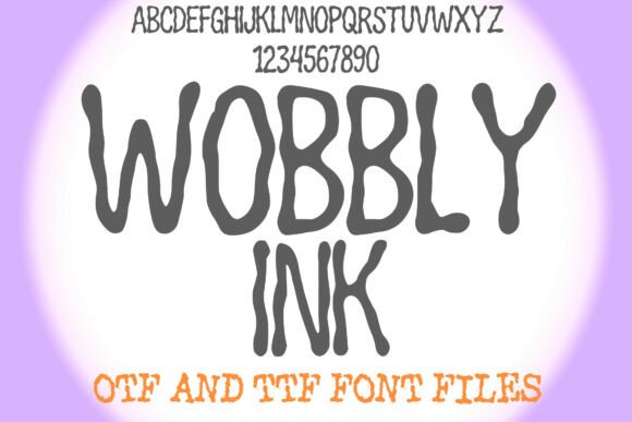 Wobbly Ink Font: A Handwritten Typeface with Playful Charm