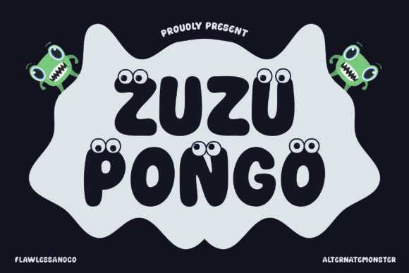Zuzupongo: A Monster-Inspired Display Font for Playful Publishing